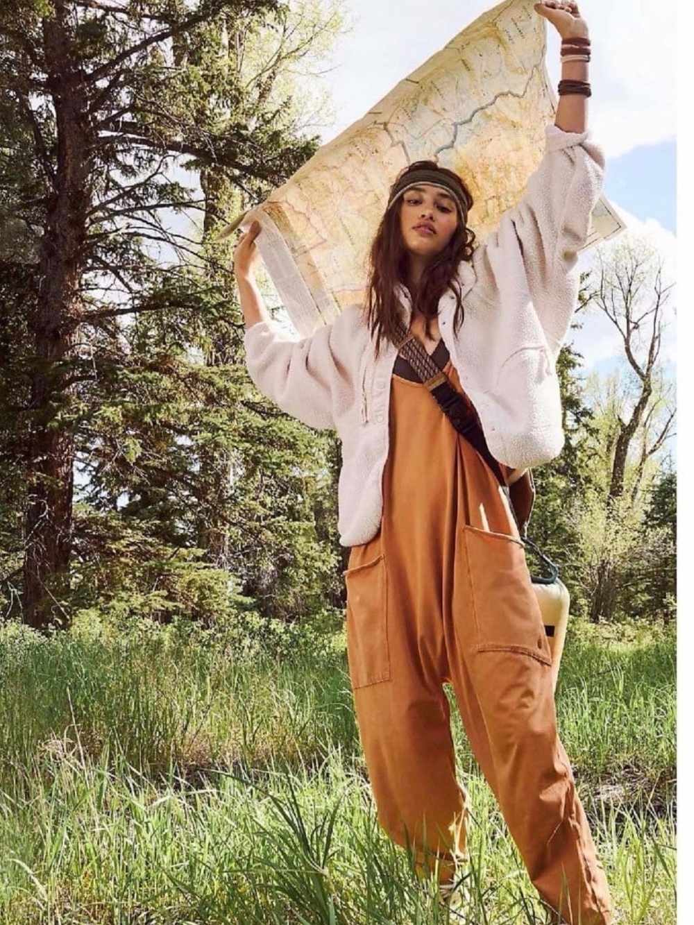 Free People Hot Shot Onesie in Toasted Coconut Size M